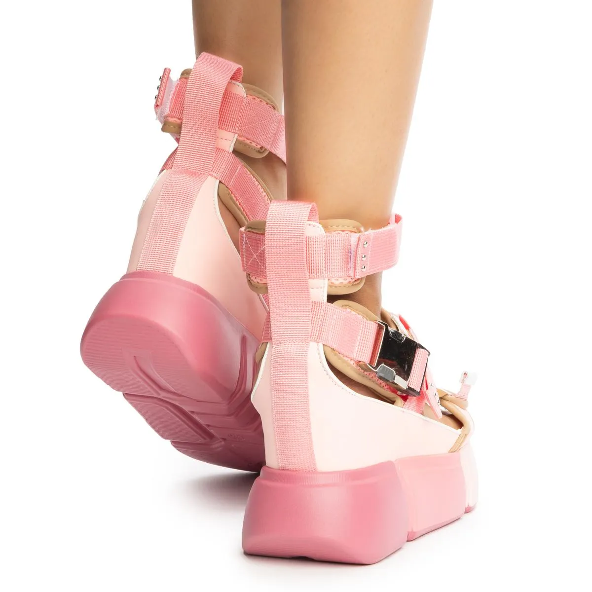 Cranberry-07 Platform Sandals