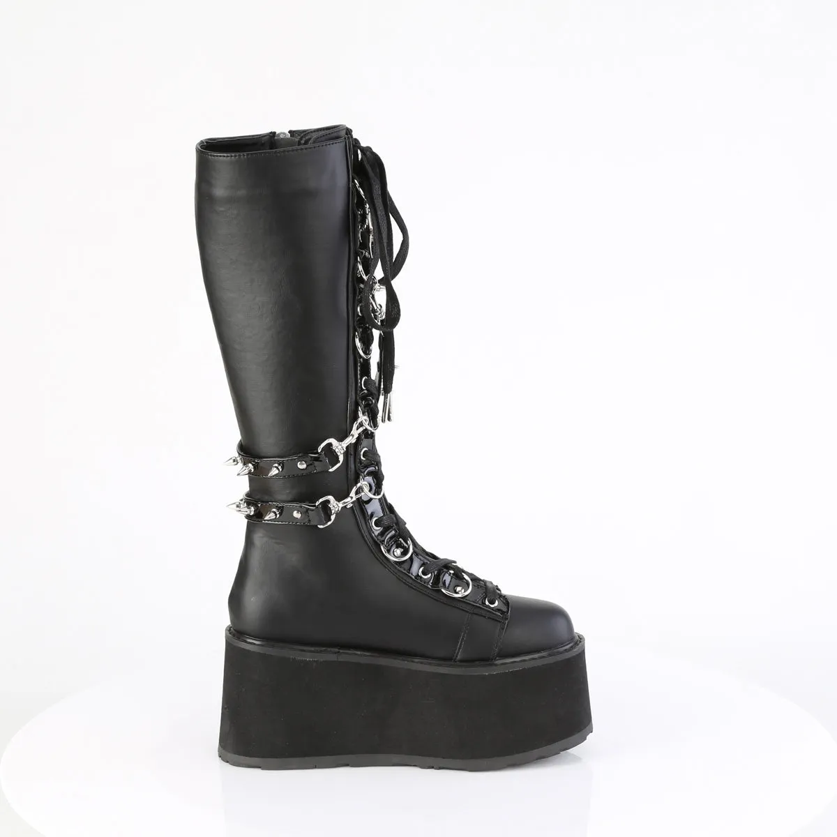 DAMNED-220  Black Vegan Leather