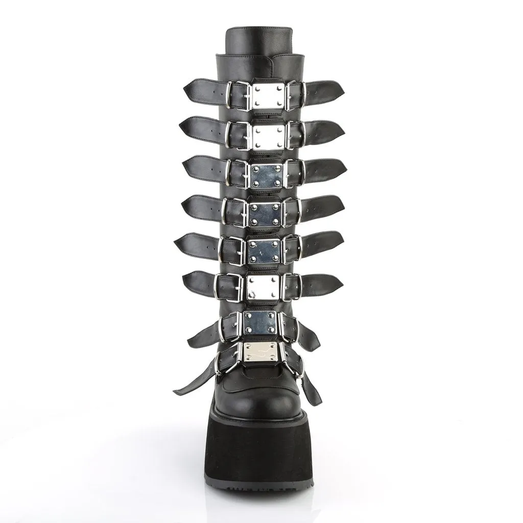 DAMNED-318  Black Vegan Leather