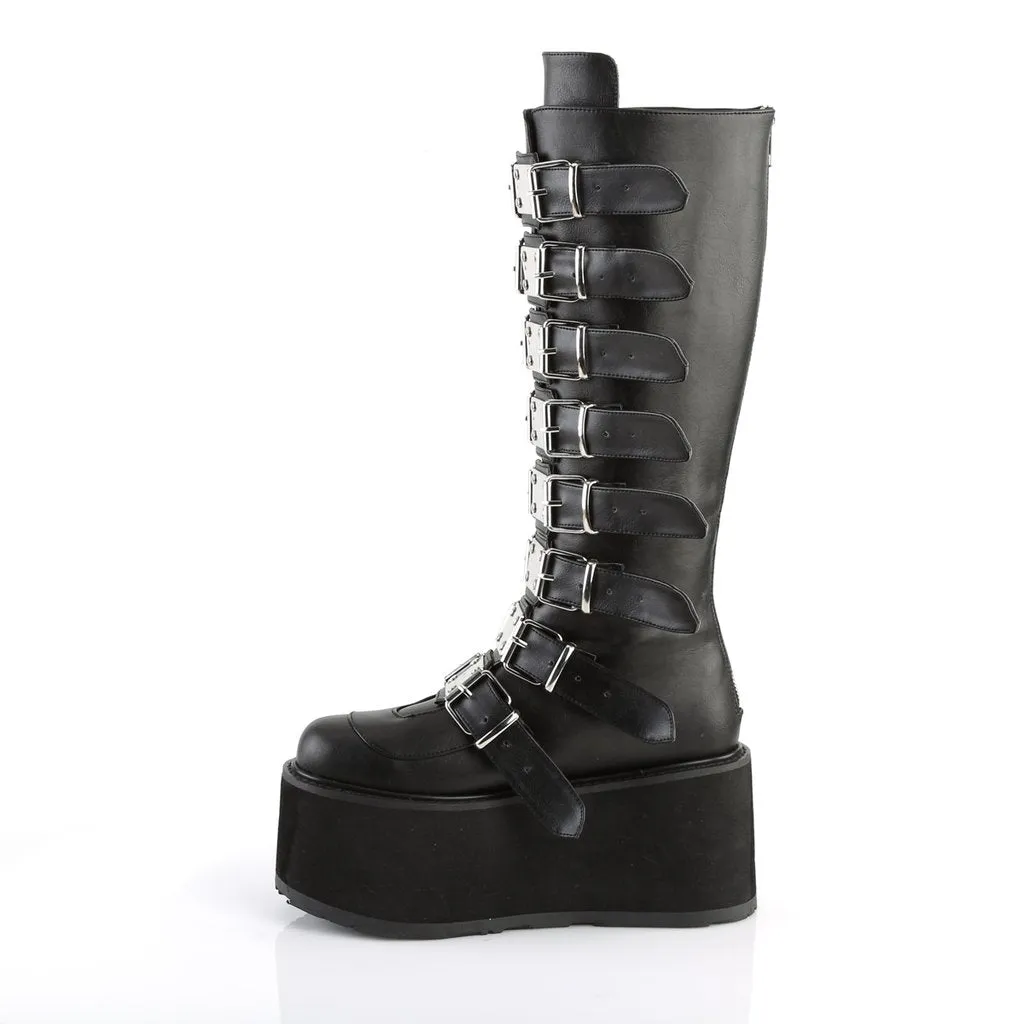DAMNED-318  Black Vegan Leather