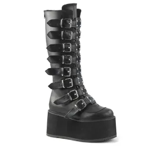 DAMNED-318  Black Vegan Leather