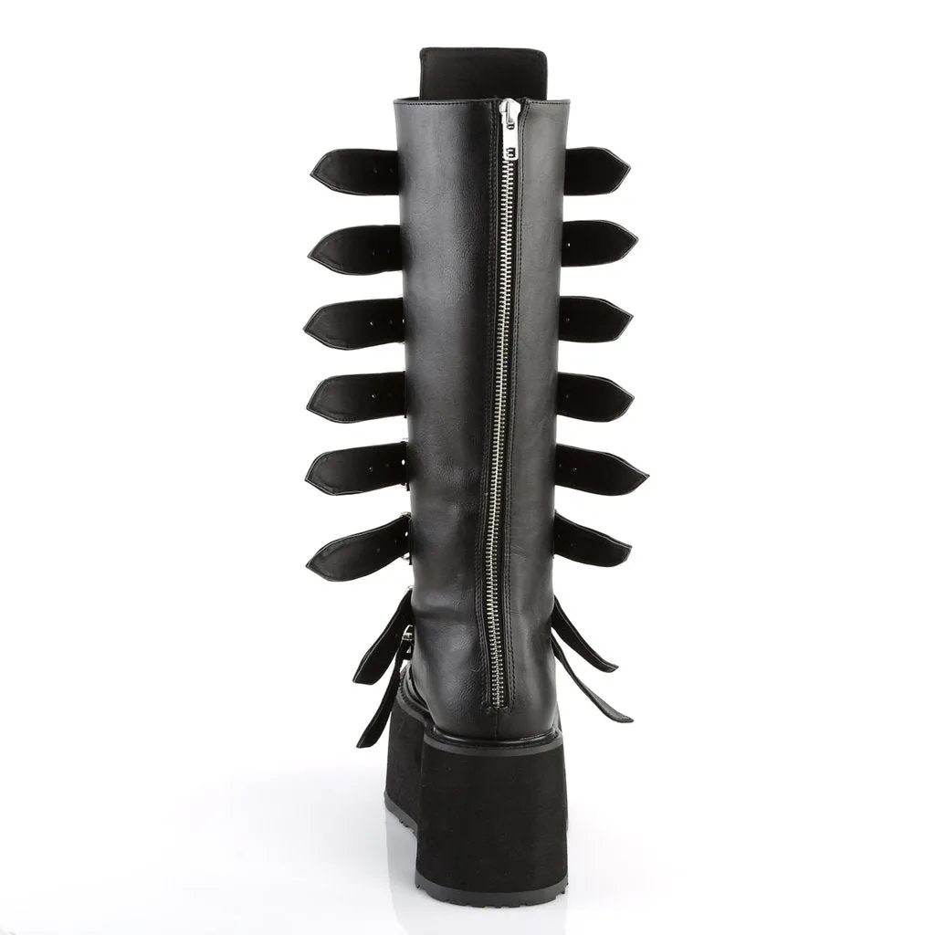 DAMNED-318  Black Vegan Leather