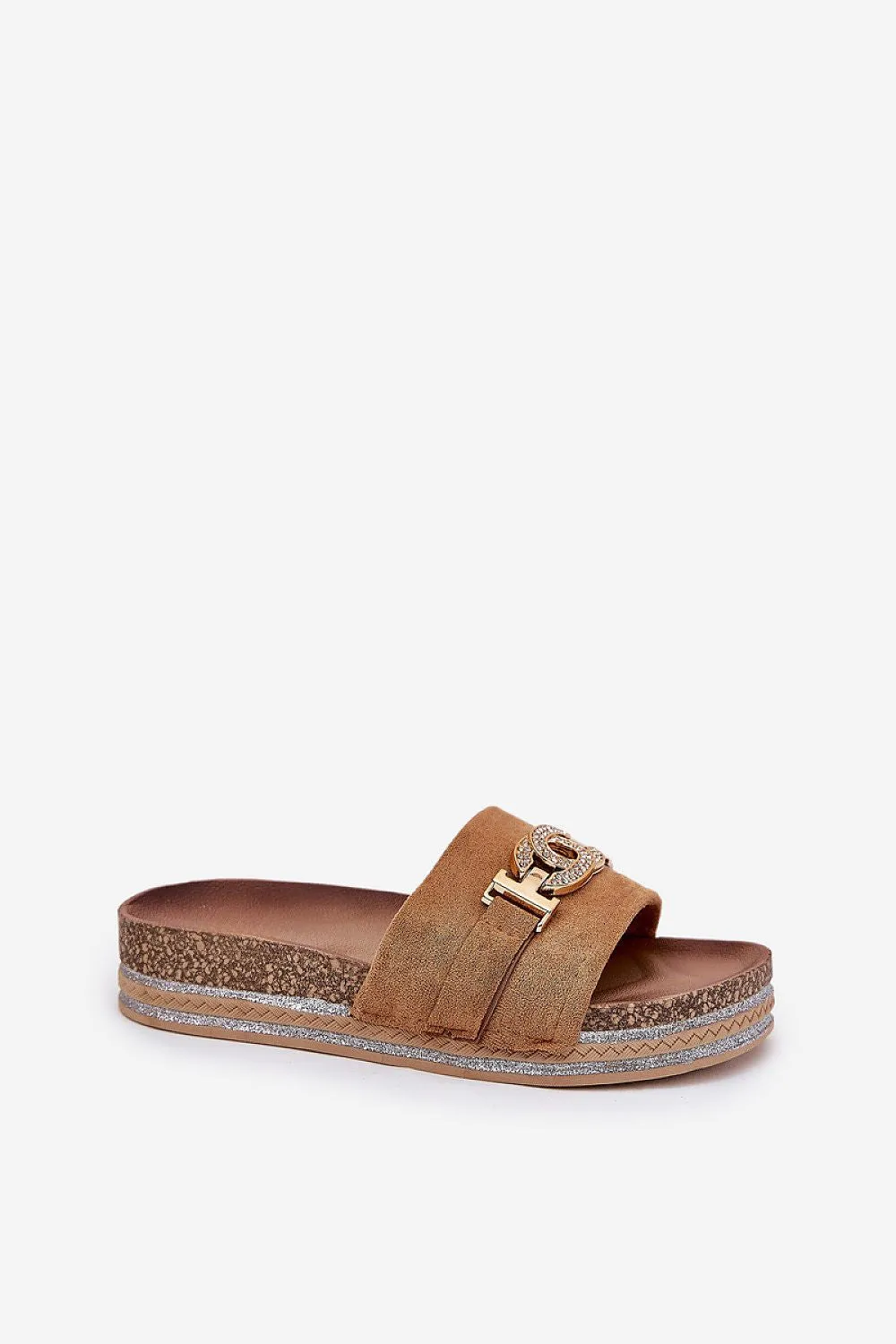 Decorative golden detail sandals