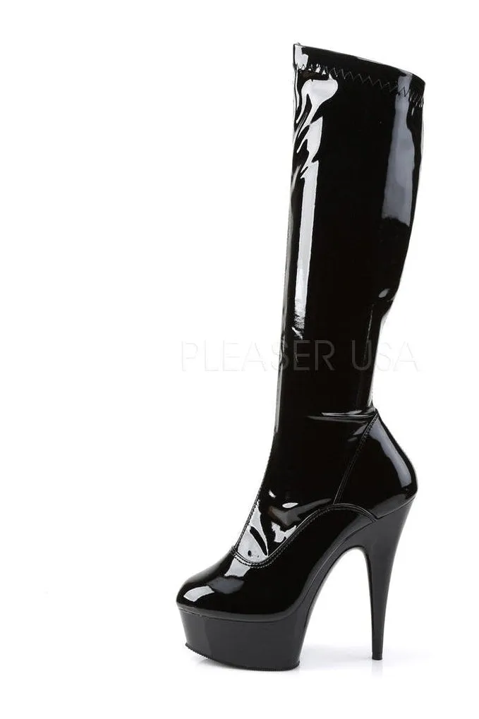 DELIGHT-2000 Platform Boot  | Black Patent