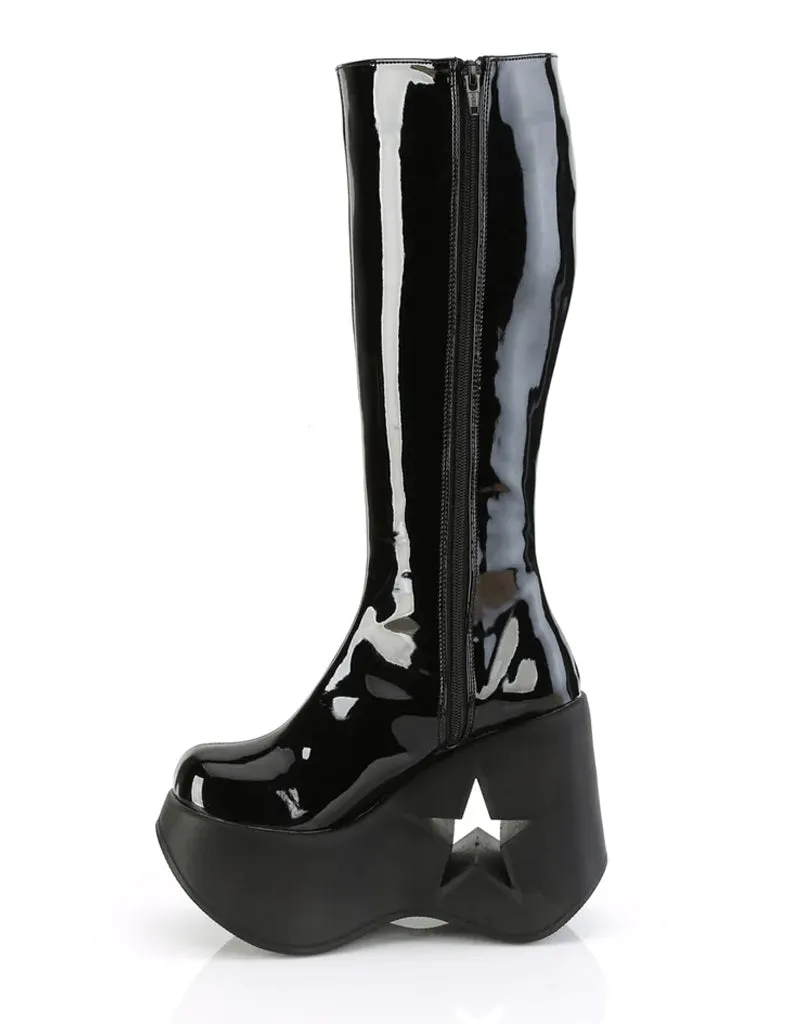 DEMONIA DYNAMITE-218 BOOTS - BLACK ✰ PRE ORDER ✰