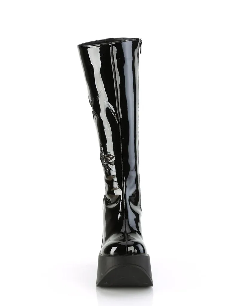 DEMONIA DYNAMITE-218 BOOTS - BLACK ✰ PRE ORDER ✰