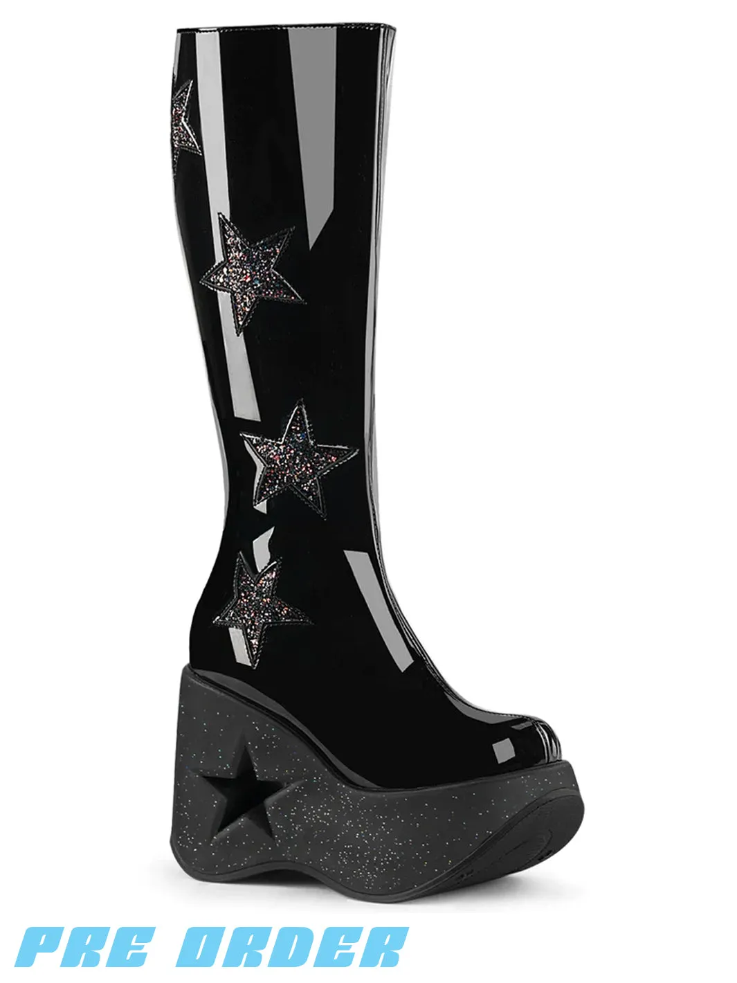 DEMONIA DYNAMITE-218 BOOTS - BLACK ✰ PRE ORDER ✰