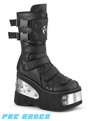 DEMONIA KERA-108 - BLACK VEGAN LEATHER ✰ PRE ORDER ✰