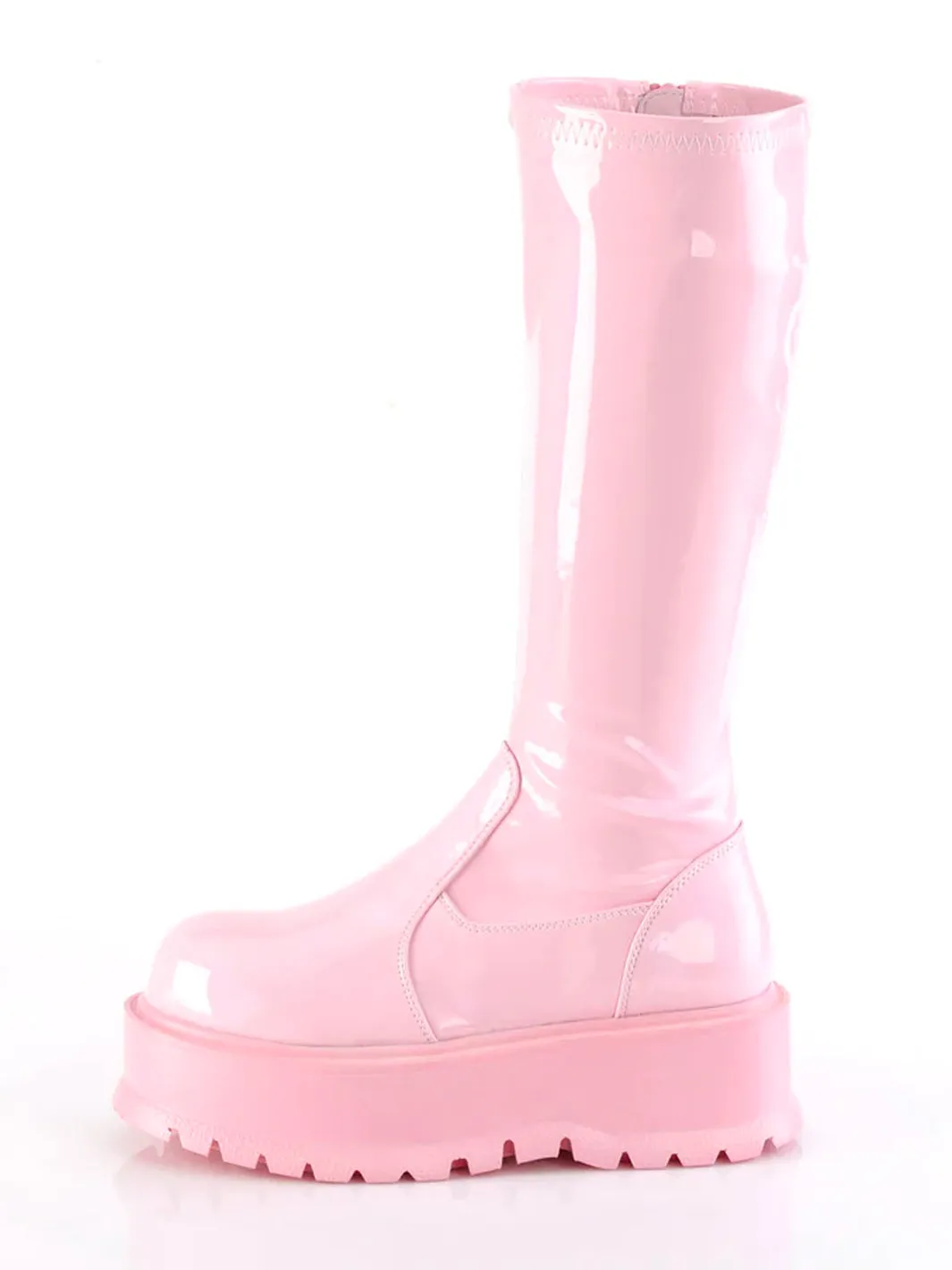 DEMONIA SLACKER-200 - PINK HOLO PATENT  ✰ PRE ORDER ✰