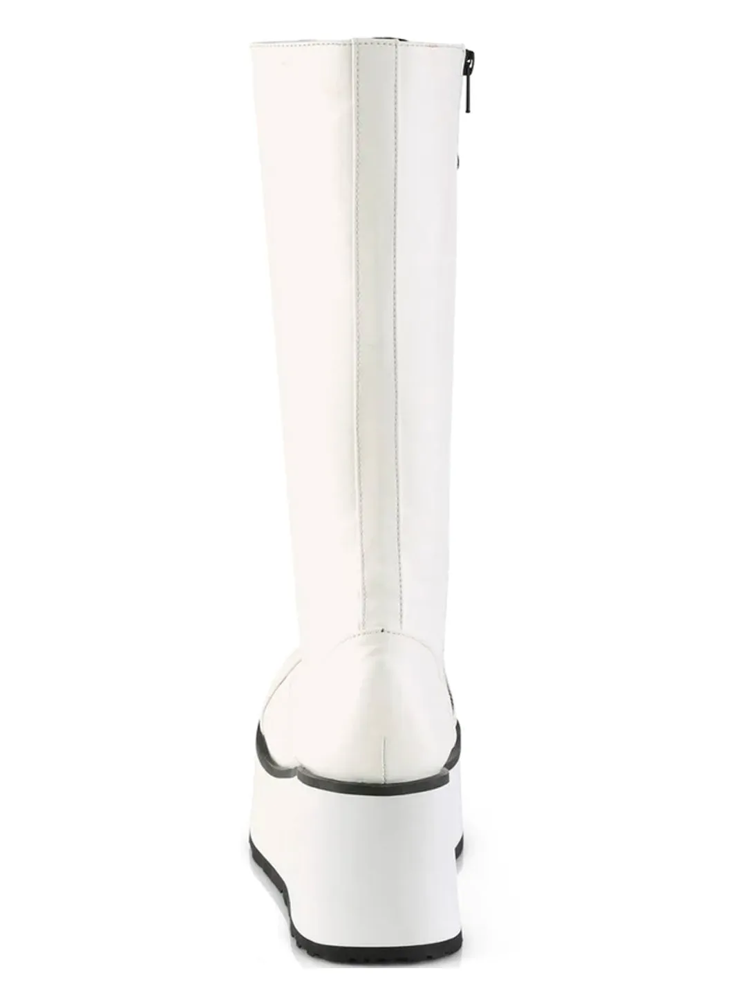 DEMONIA TRASHVILLE-502 - WHITE VEGAN LEATHER ✰ PRE ORDER ✰