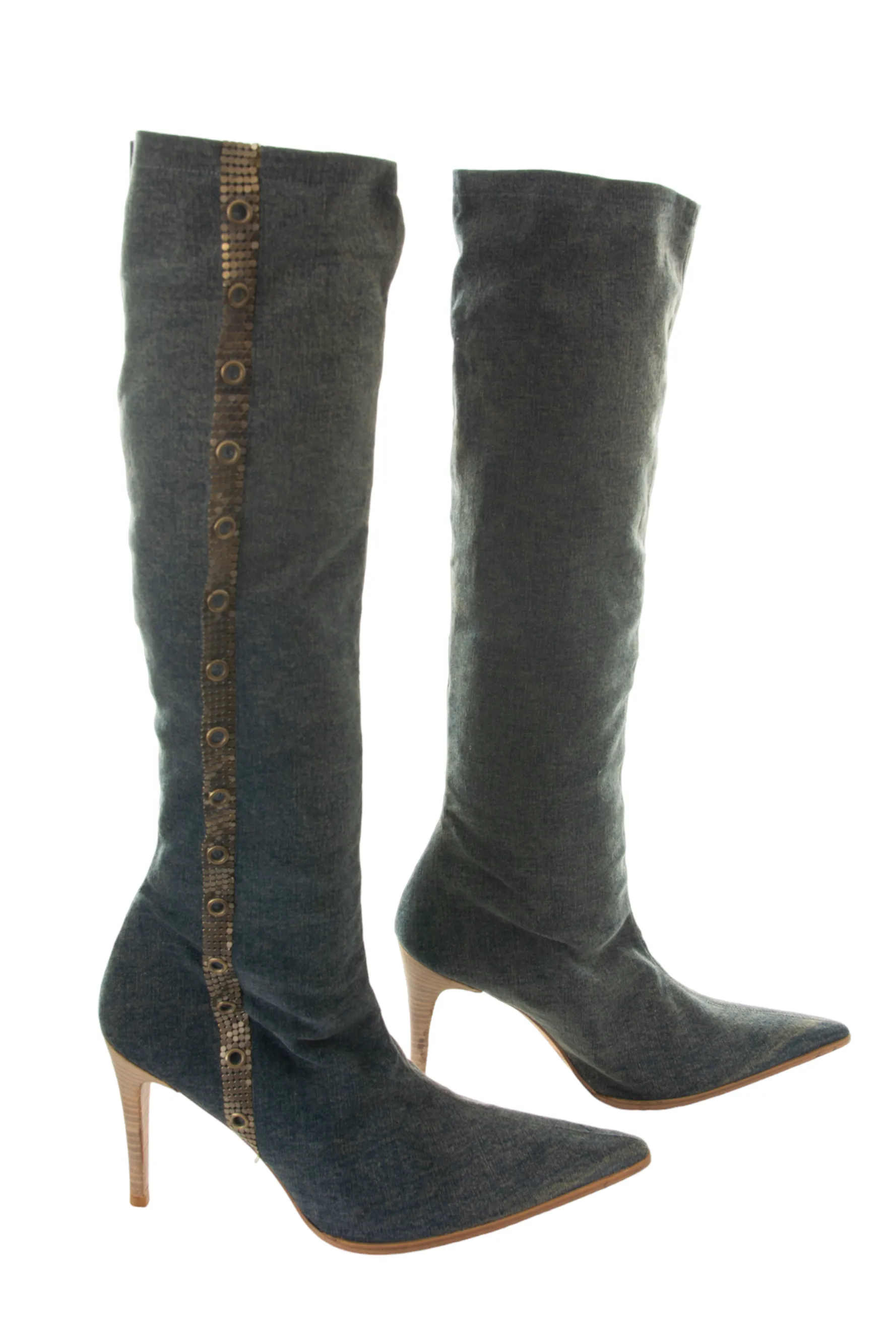 Denim Boots