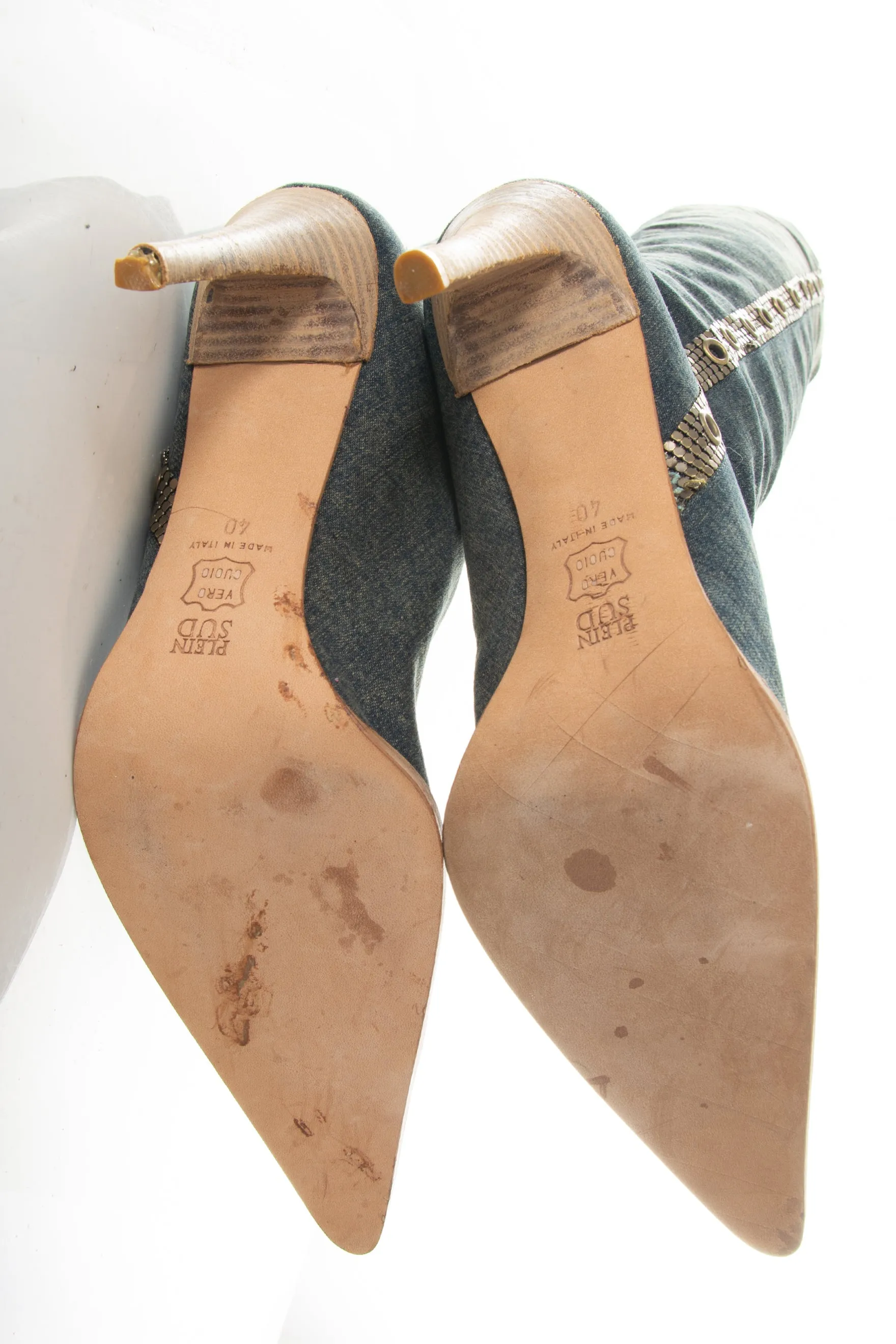 Denim Boots