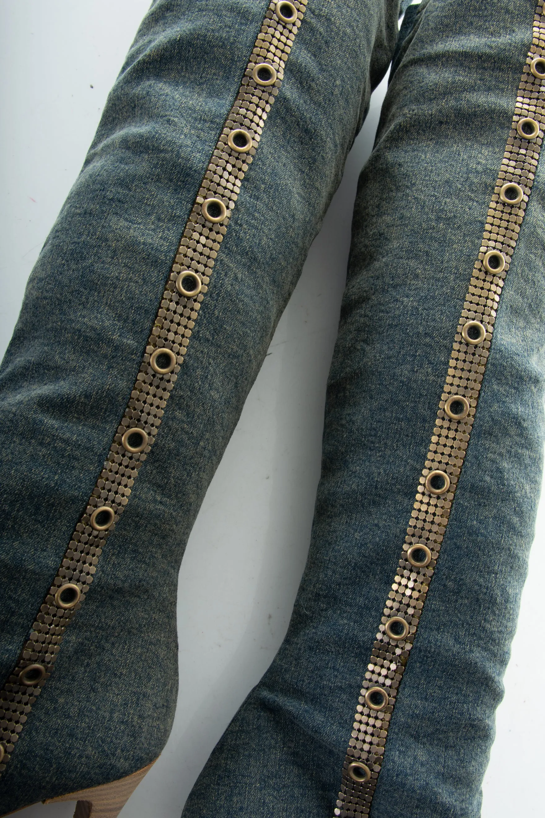 Denim Boots