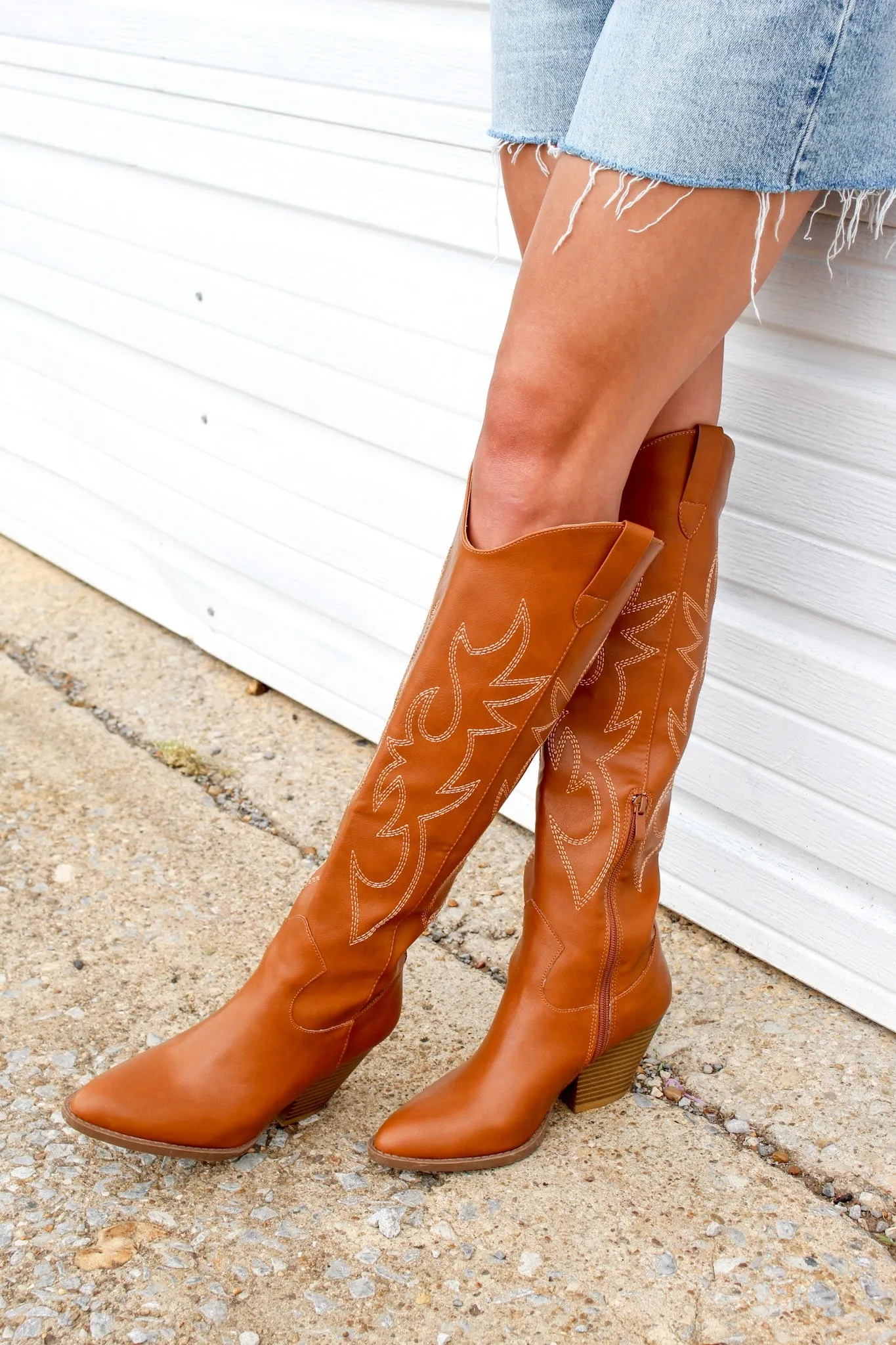 Dixie Flame Western Boot • Tan