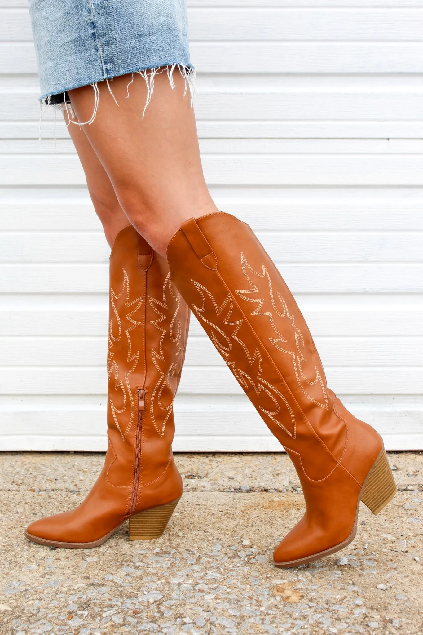 Dixie Flame Western Boot • Tan