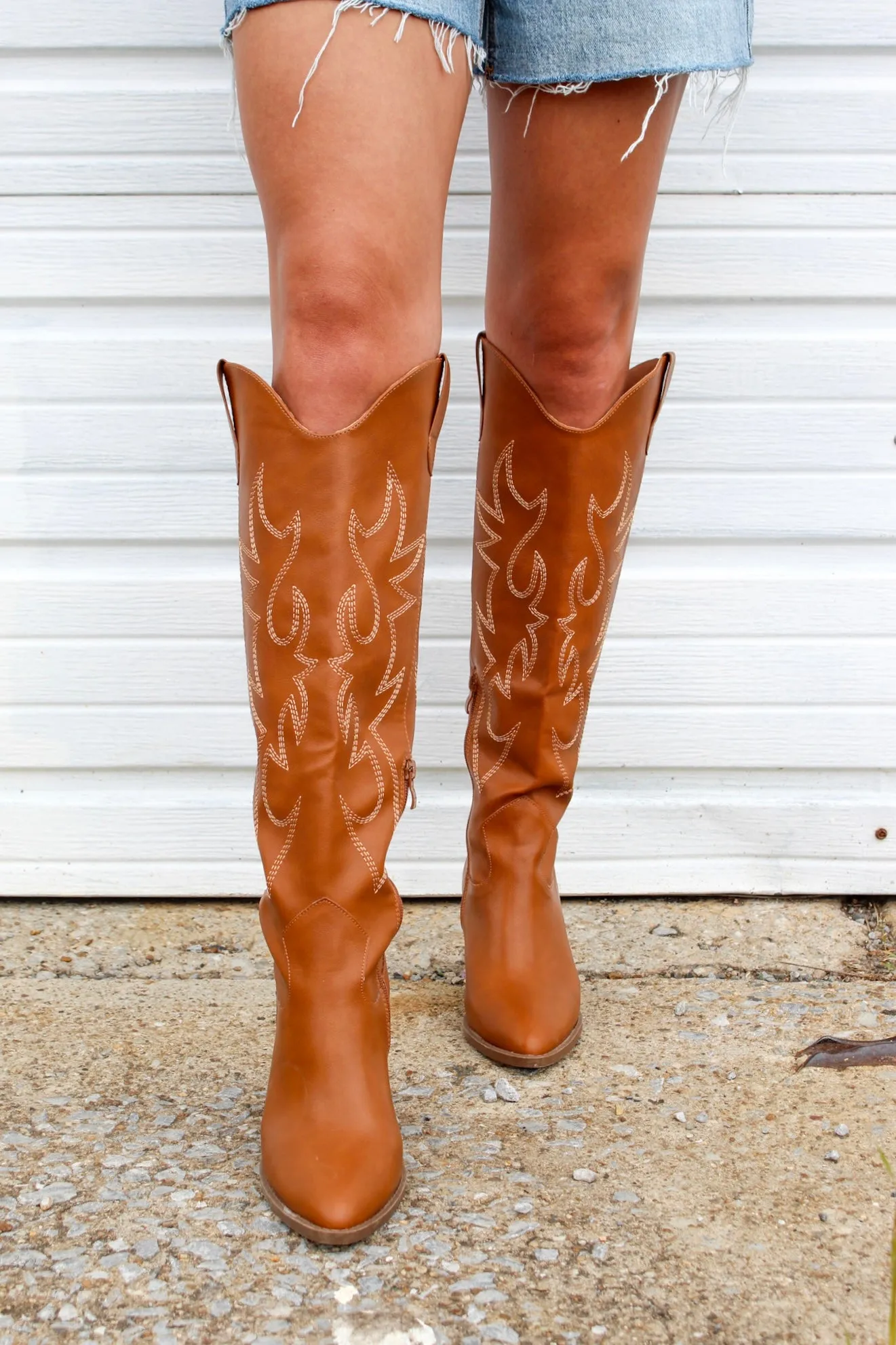 Dixie Flame Western Boot • Tan