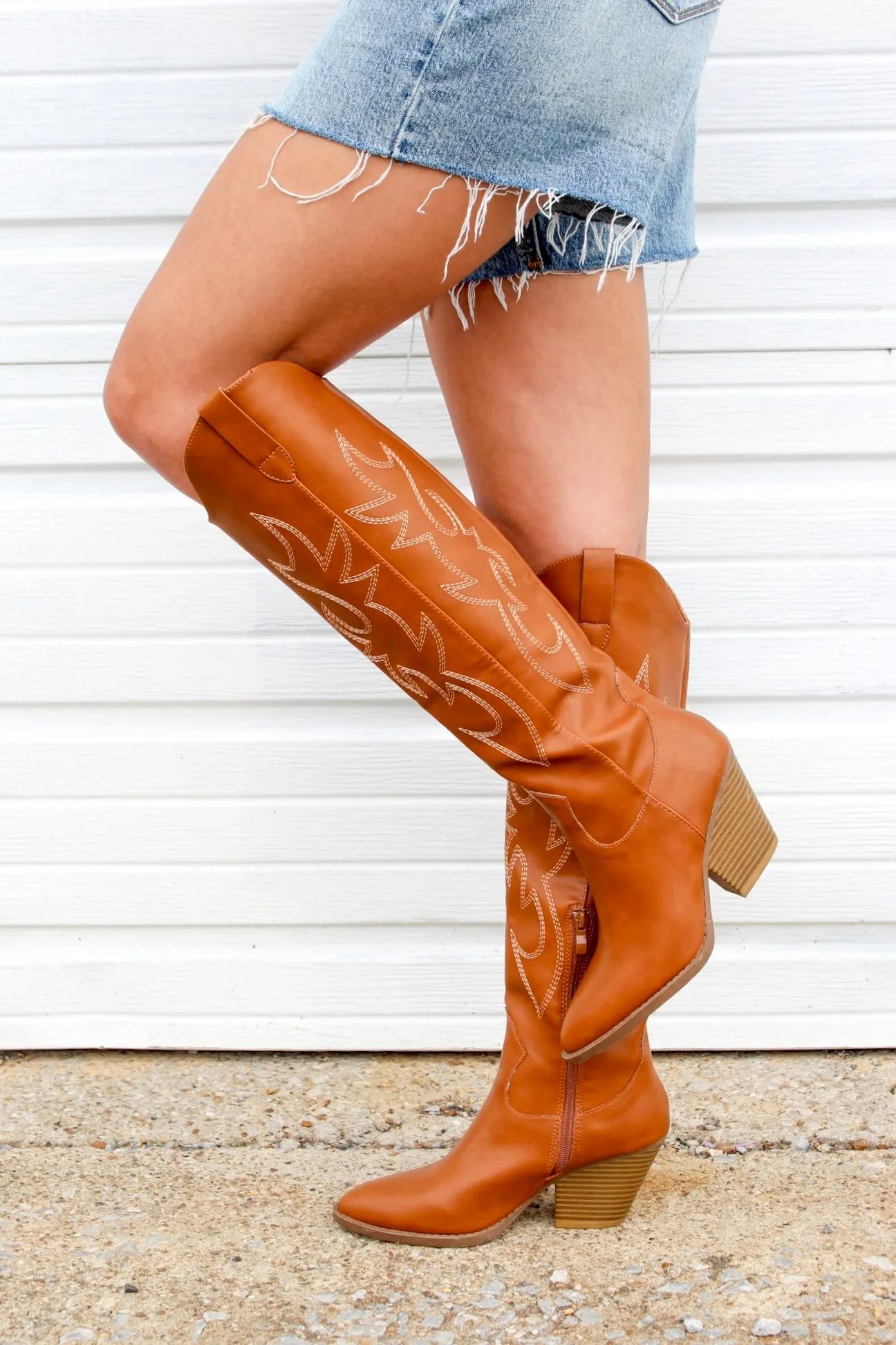 Dixie Flame Western Boot • Tan