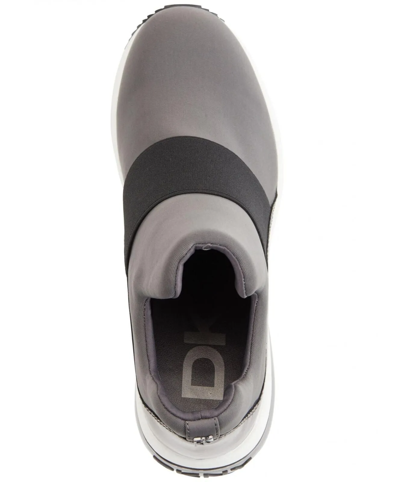 DKNY Women's Borg Wedge Sneakers Shoes K3167632 Steel Gun Metal Gray 6M