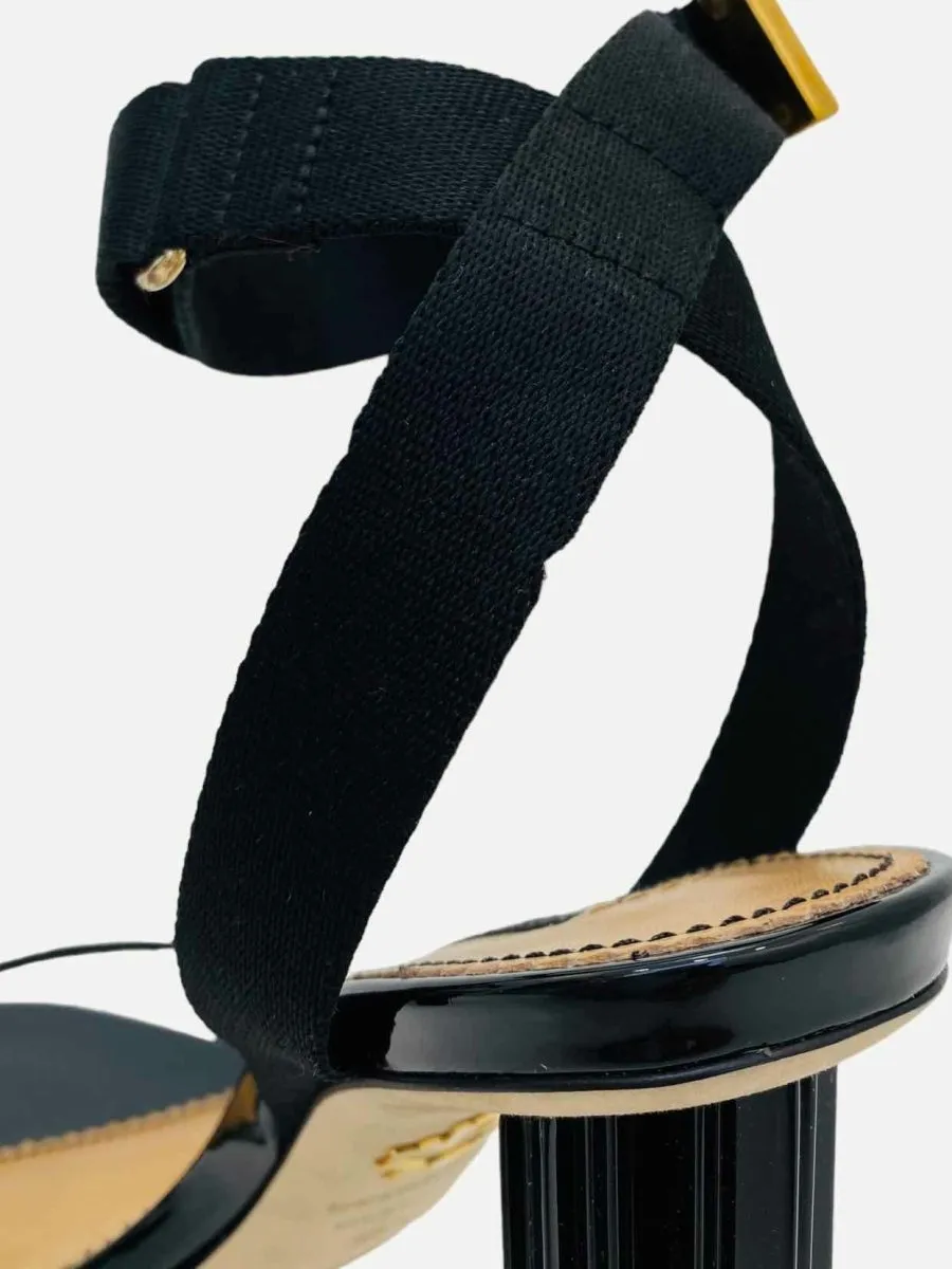 DSQUARED2 Ankle Strap Black Heeled Sandals 36.5