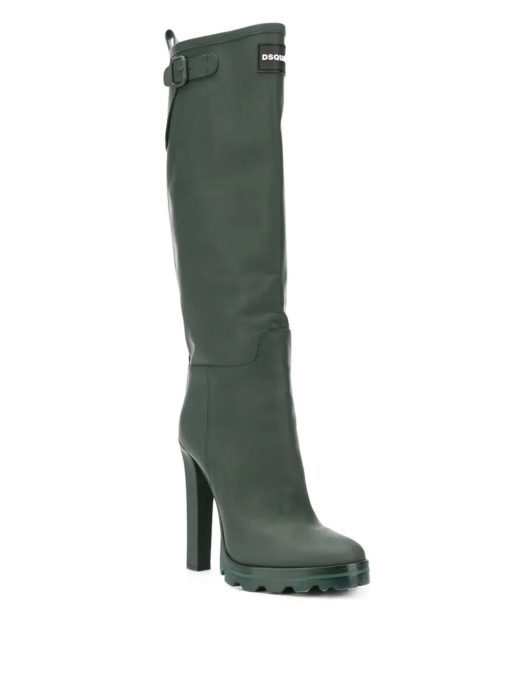 DSQUARED2 stiletto-heel knee-high rain boots