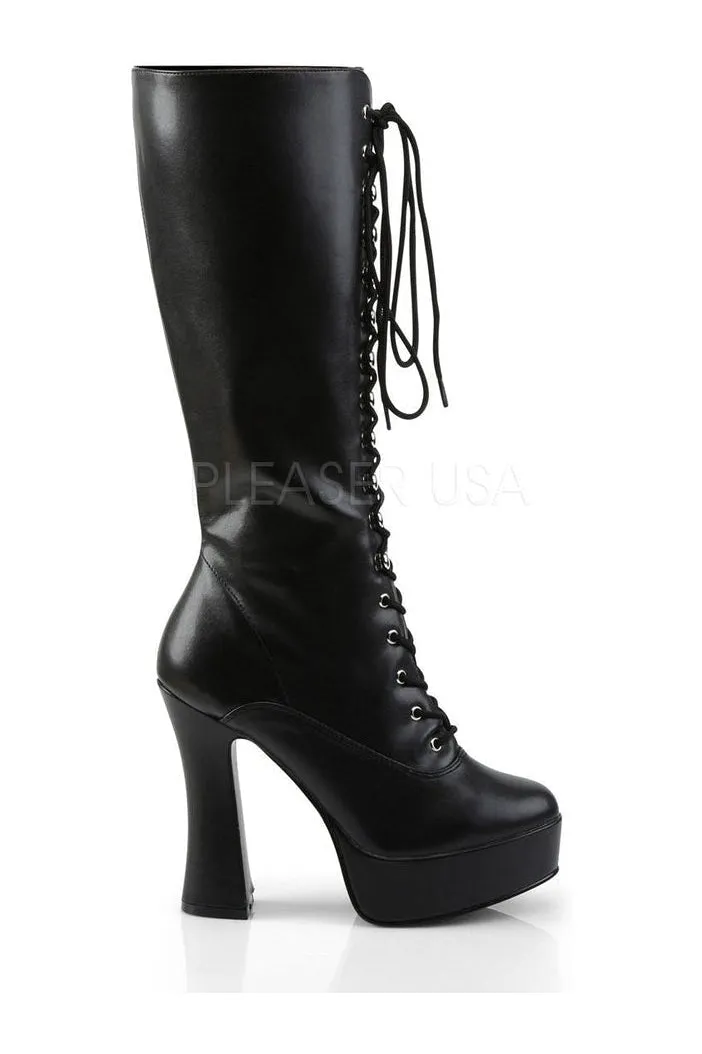 ELECTRA-2020 Platform Boot  | Black Faux Leather