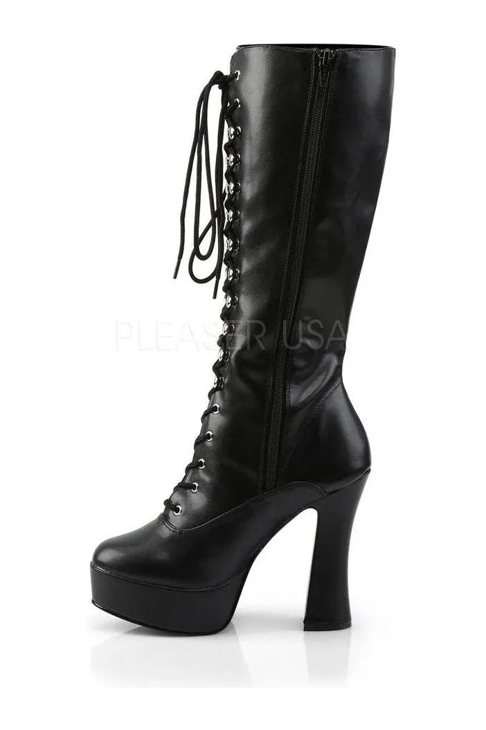 ELECTRA-2020 Platform Boot  | Black Faux Leather
