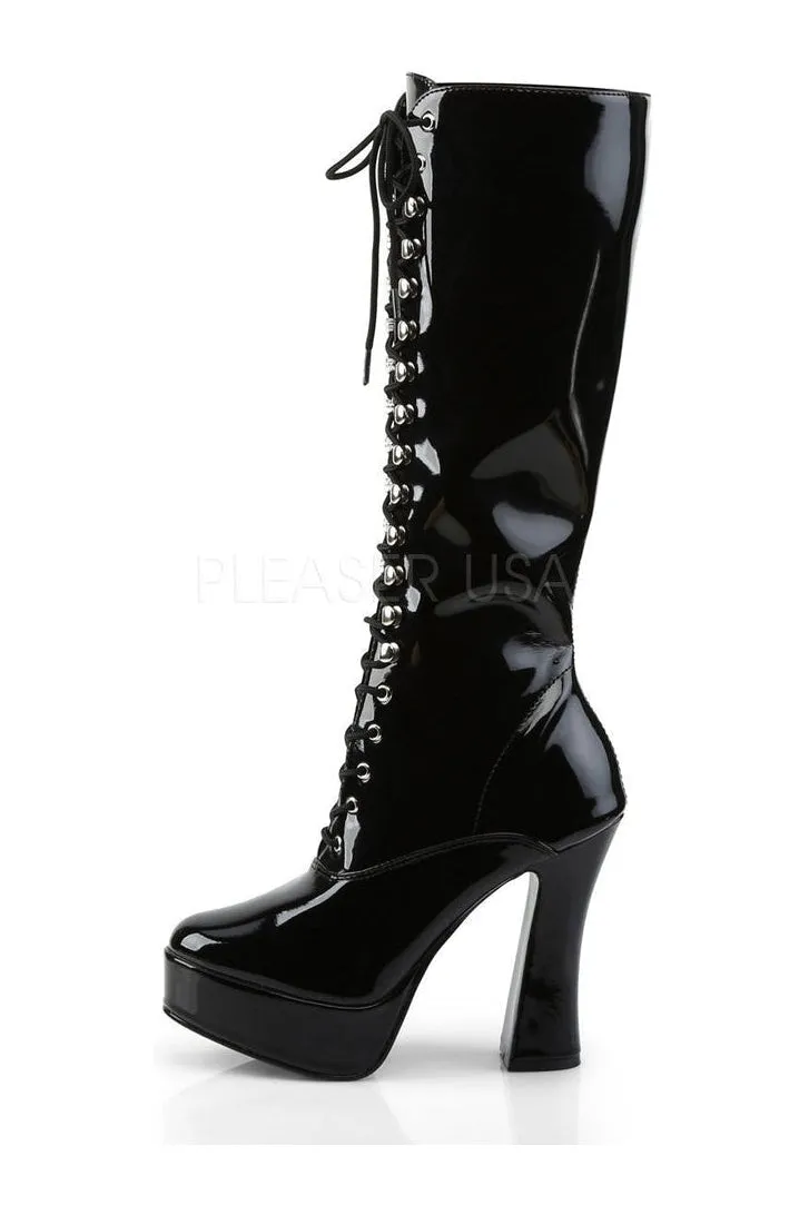 ELECTRA-2020 Platform Boot  | Black Patent