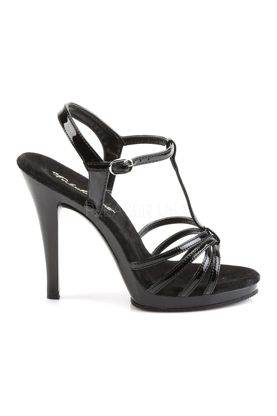 FLAIR-420 Sandal | Black Patent