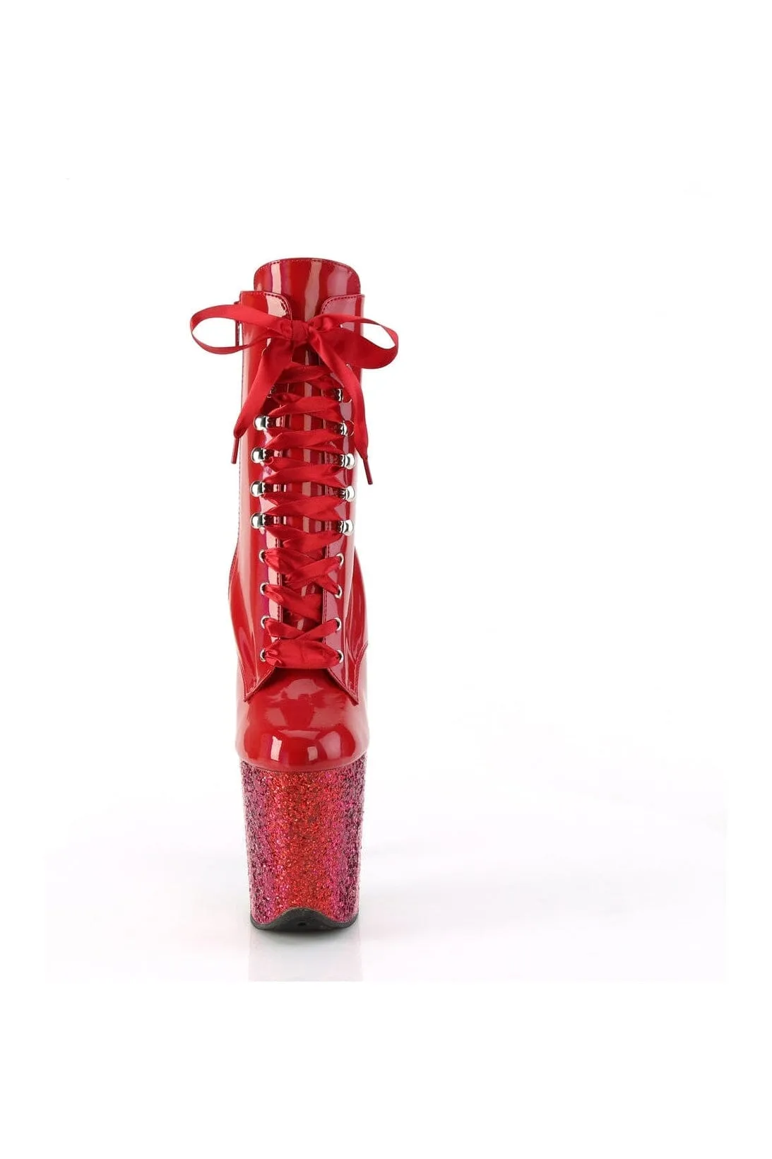 FLAMINGO-1020HG Red Patent Ankle Boot