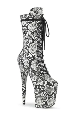 FLAMINGO-1050SP Exotic Boot | Black Faux Leather