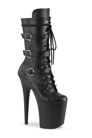 FLAMINGO-1053 Exotic Boot | Black Faux Leather