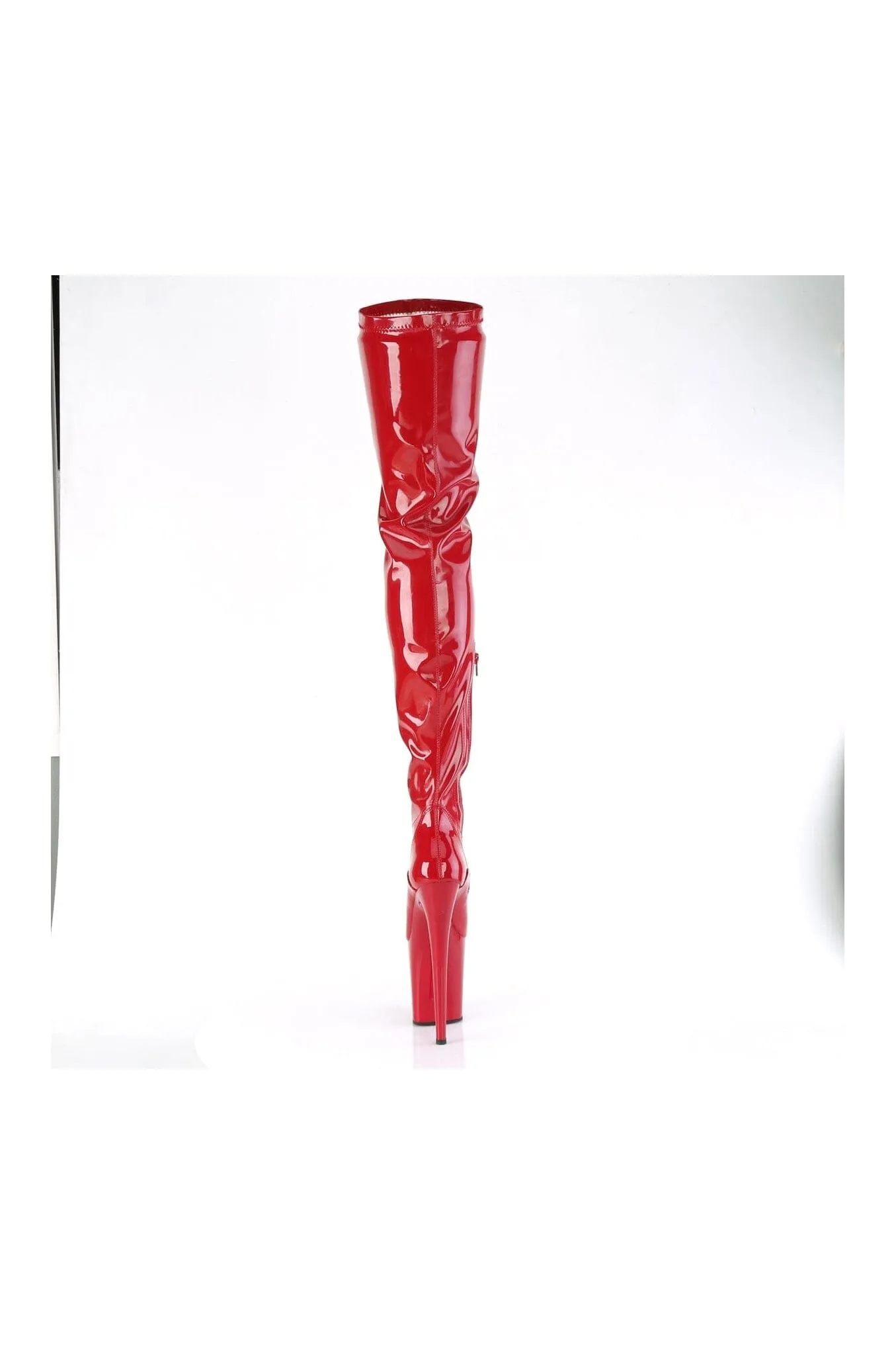 FLAMINGO-4000 Red Patent Ankle Boot