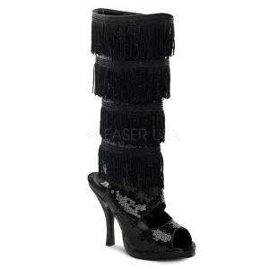 FLAPPER-168  Black Sequins