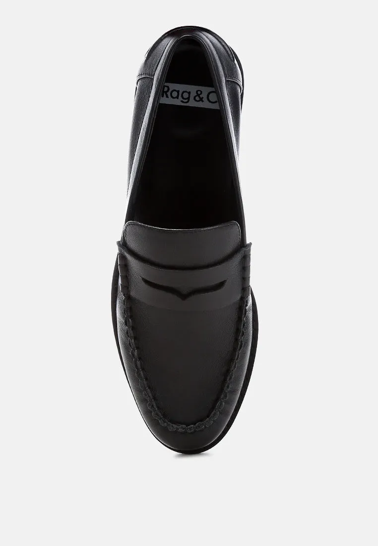 Genuine Leather Loafers By Ruw