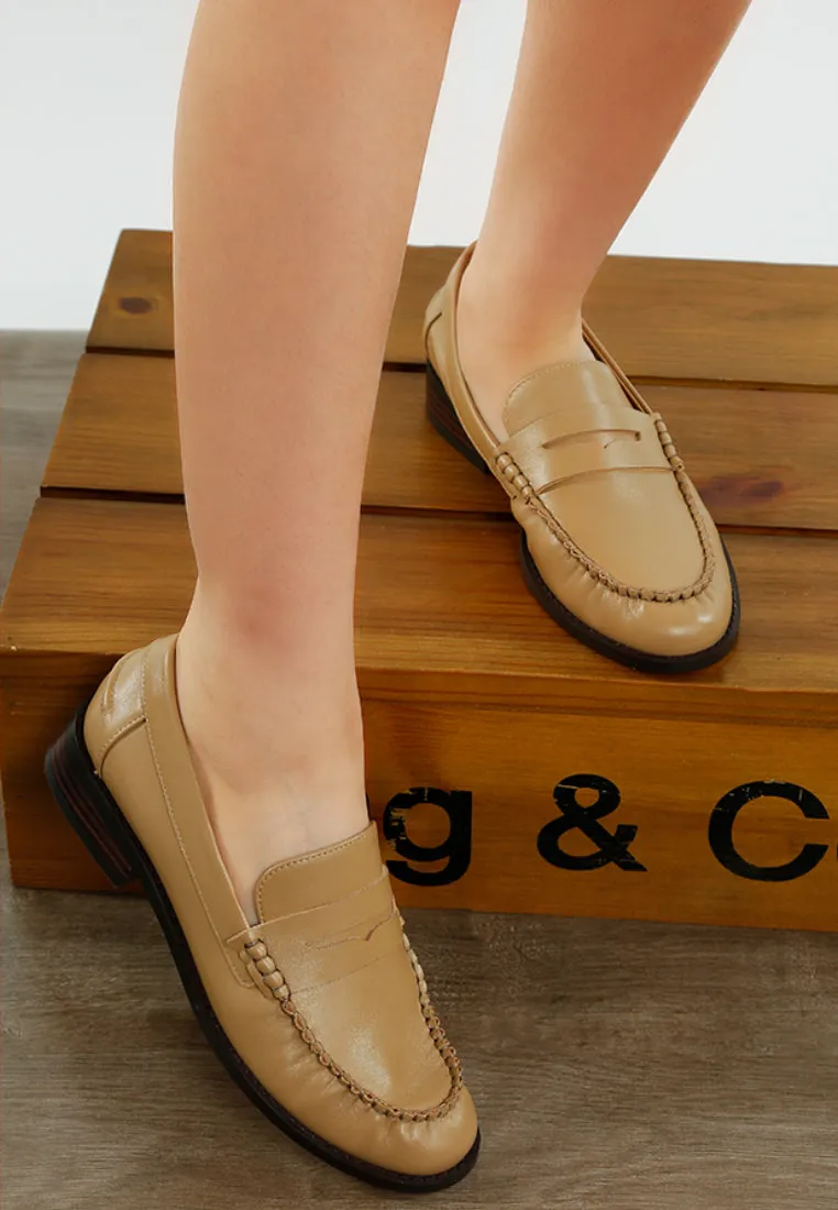 Genuine Leather Loafers By Ruw