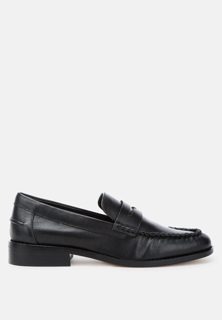 Genuine Leather Loafers By Ruw