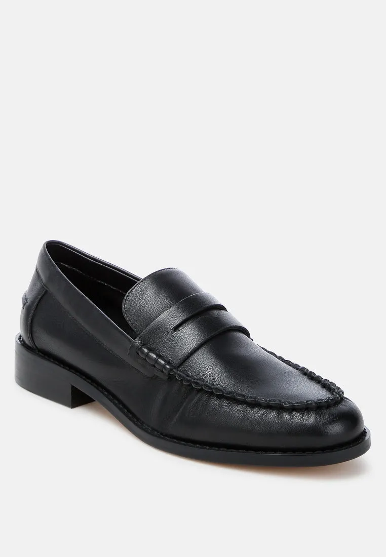 Genuine Leather Loafers By Ruw
