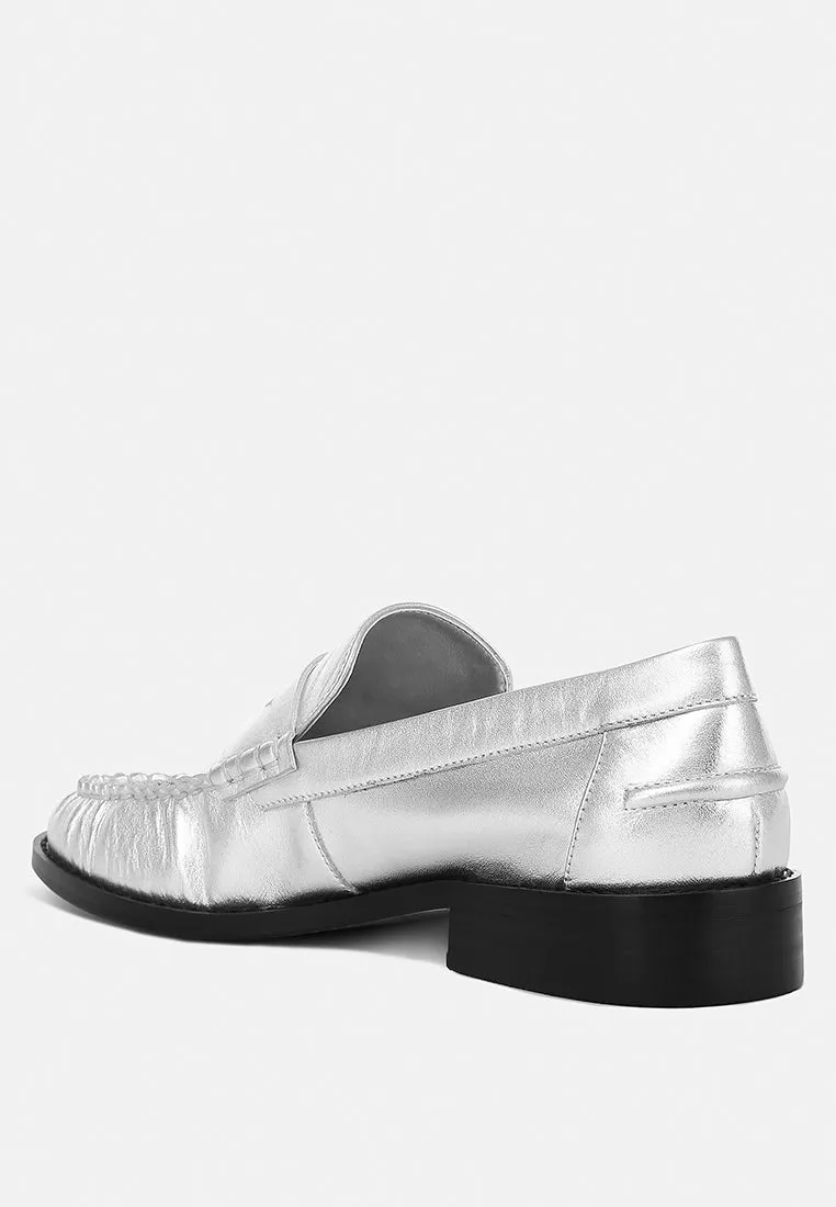 Genuine Leather Loafers By Ruw
