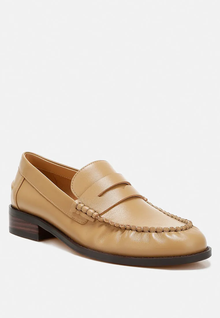 Genuine Leather Loafers By Ruw