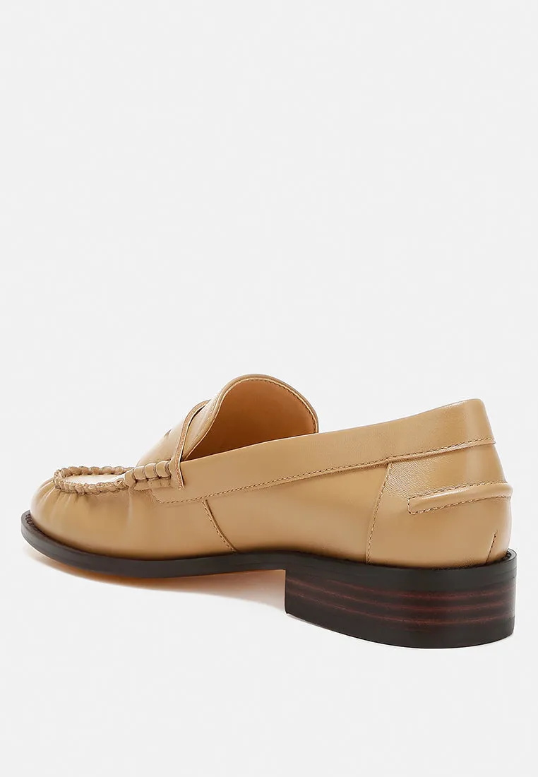 Genuine Leather Loafers By Ruw