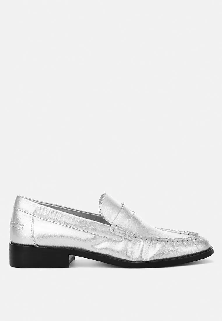 Genuine Leather Loafers By Ruw