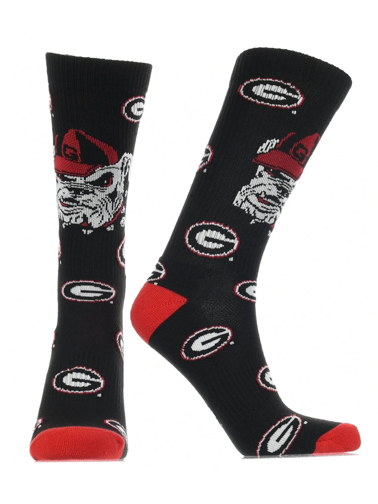 Georgia Bulldogs Socks Crew Length Sock Mayhem
