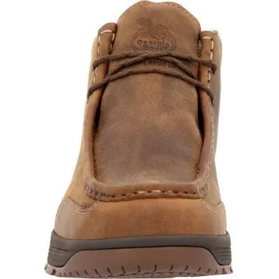 Georgia Men's Athens Superlyte 5" Waterproof Wallabe Work Boot -Brown- GB00646