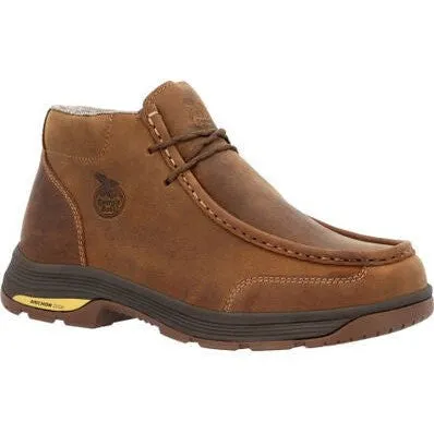 Georgia Men's Athens Superlyte 5" Waterproof Wallabe Work Boot -Brown- GB00646