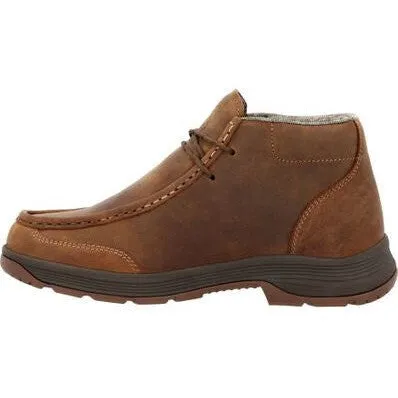 Georgia Men's Athens Superlyte 5" Waterproof Wallabe Work Boot -Brown- GB00646
