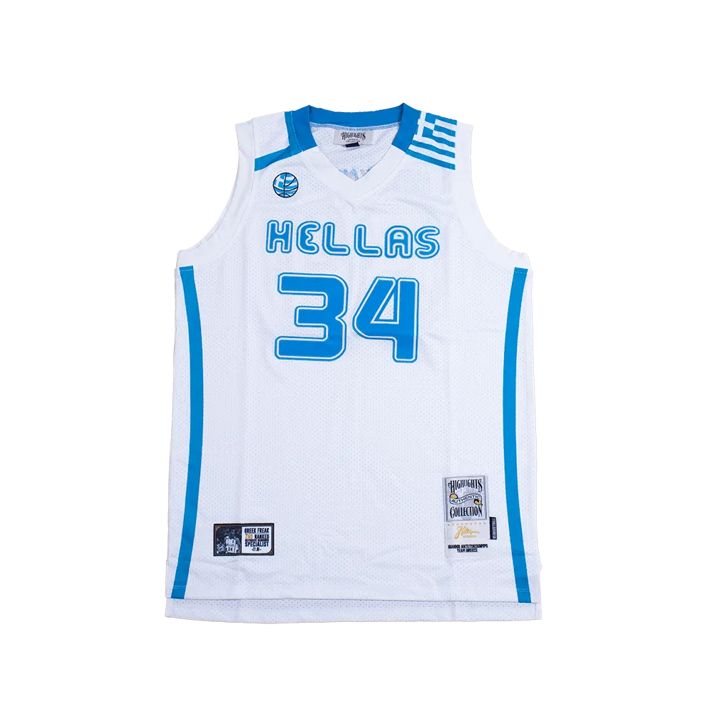 GIANNIS HELLAS TEAM GREECE AUTHENTIC BASKETBALL JERSEY