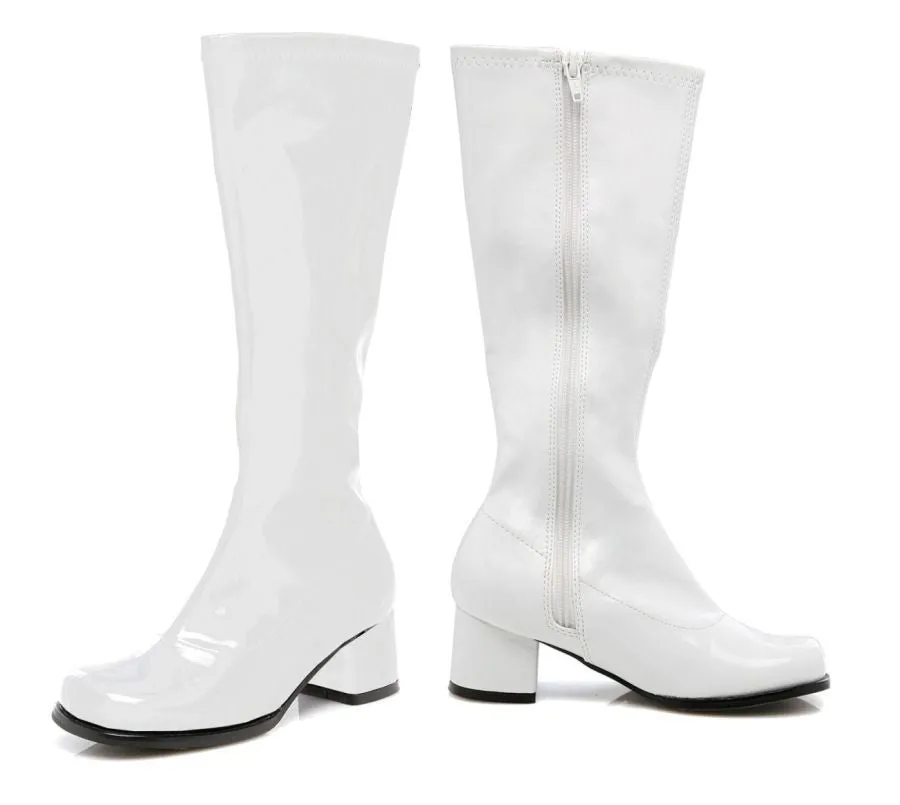 Go Go Boot Child Size 12 White  Costume Accessories