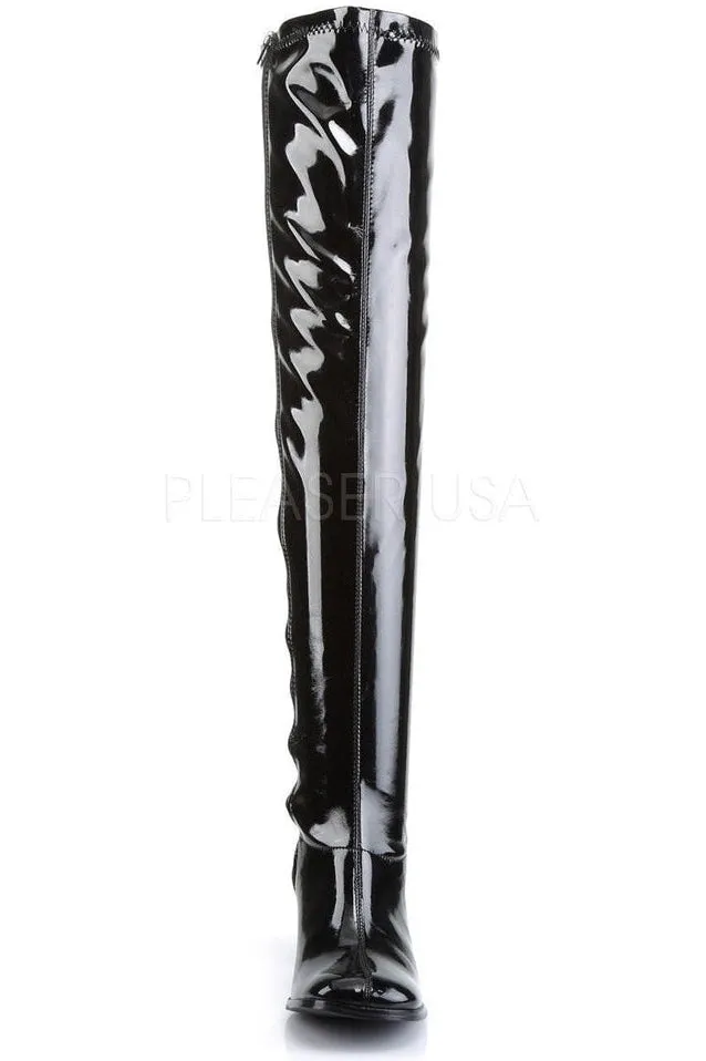 GOGO-3000 Go Go Boot | Black Patent