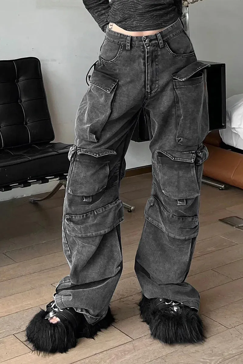 HWT1241 Urban Cargo Denim Pants