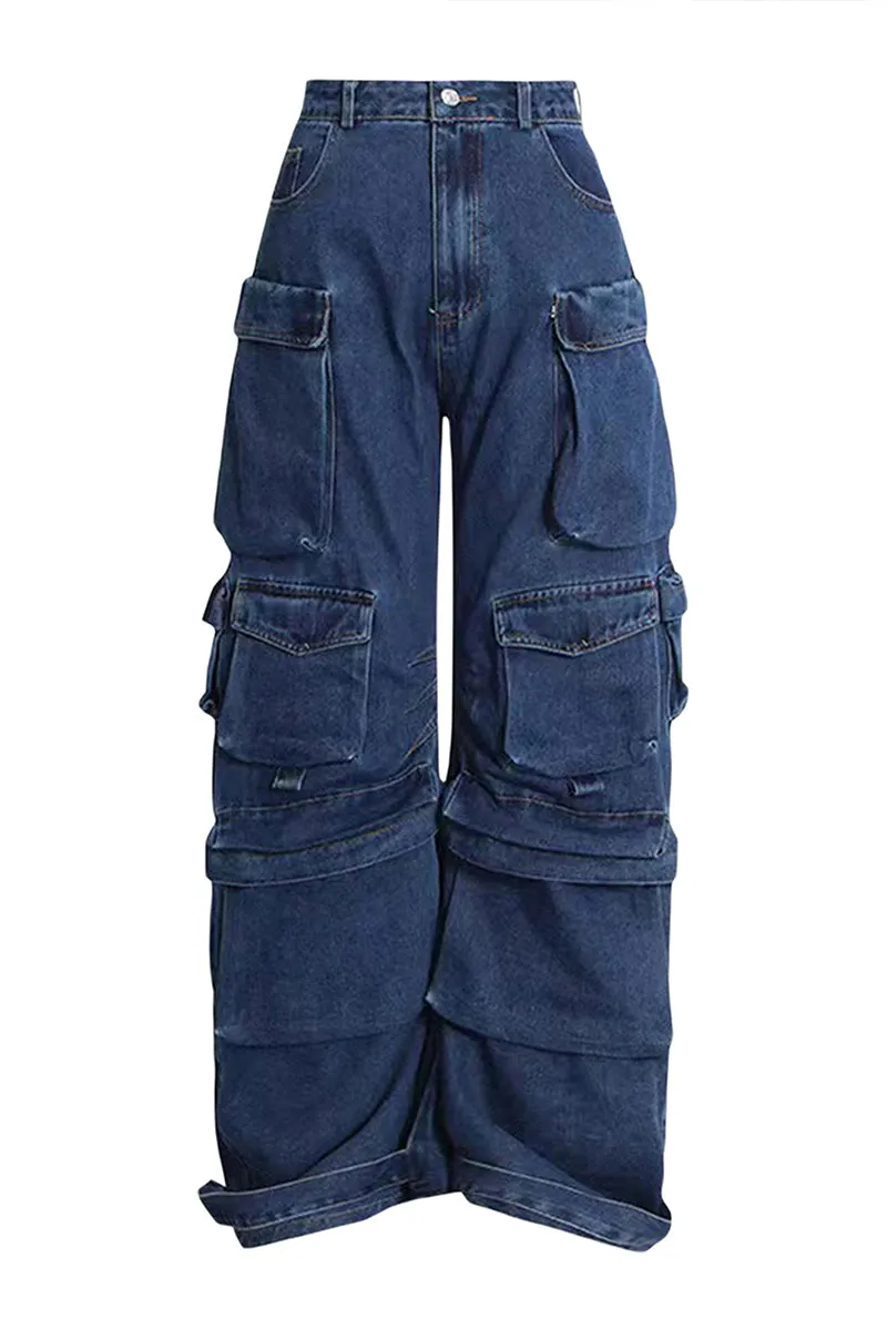 HWT1241 Urban Cargo Denim Pants